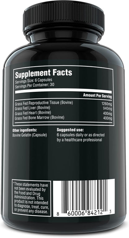 The Fittest Queen Organ Supplement - Hormone & Energy Support, 180 Capsules