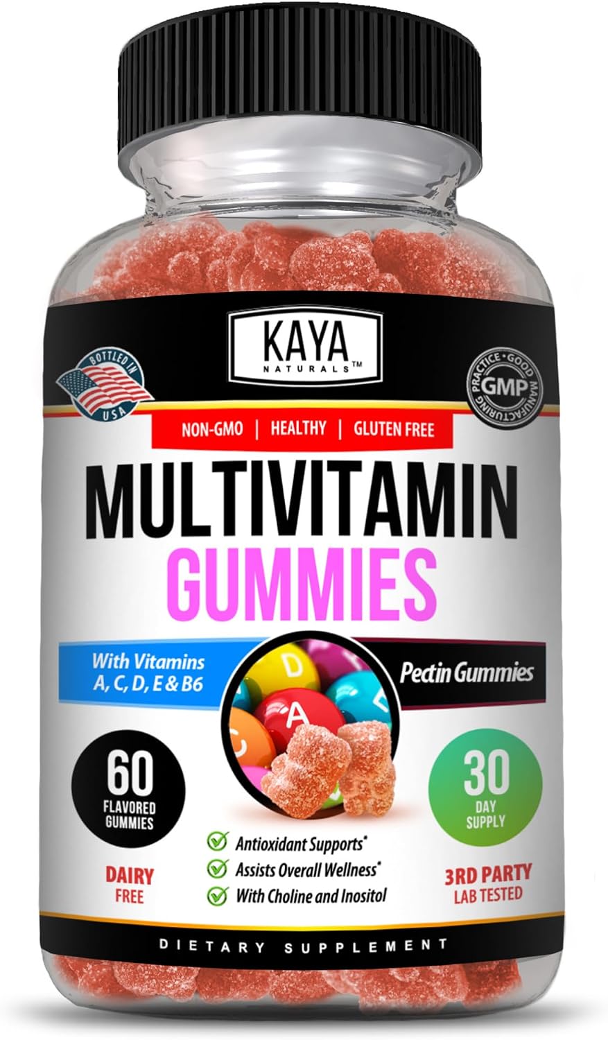 Kaya Naturals Adult Multi Vitamin Gummy, 60 Gummies - görsel 1