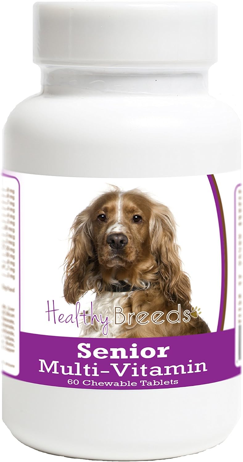 Healthy Breeds English Cocker Spaniel Senior Dog Multivitamin Tablets 60 Count - görsel 1