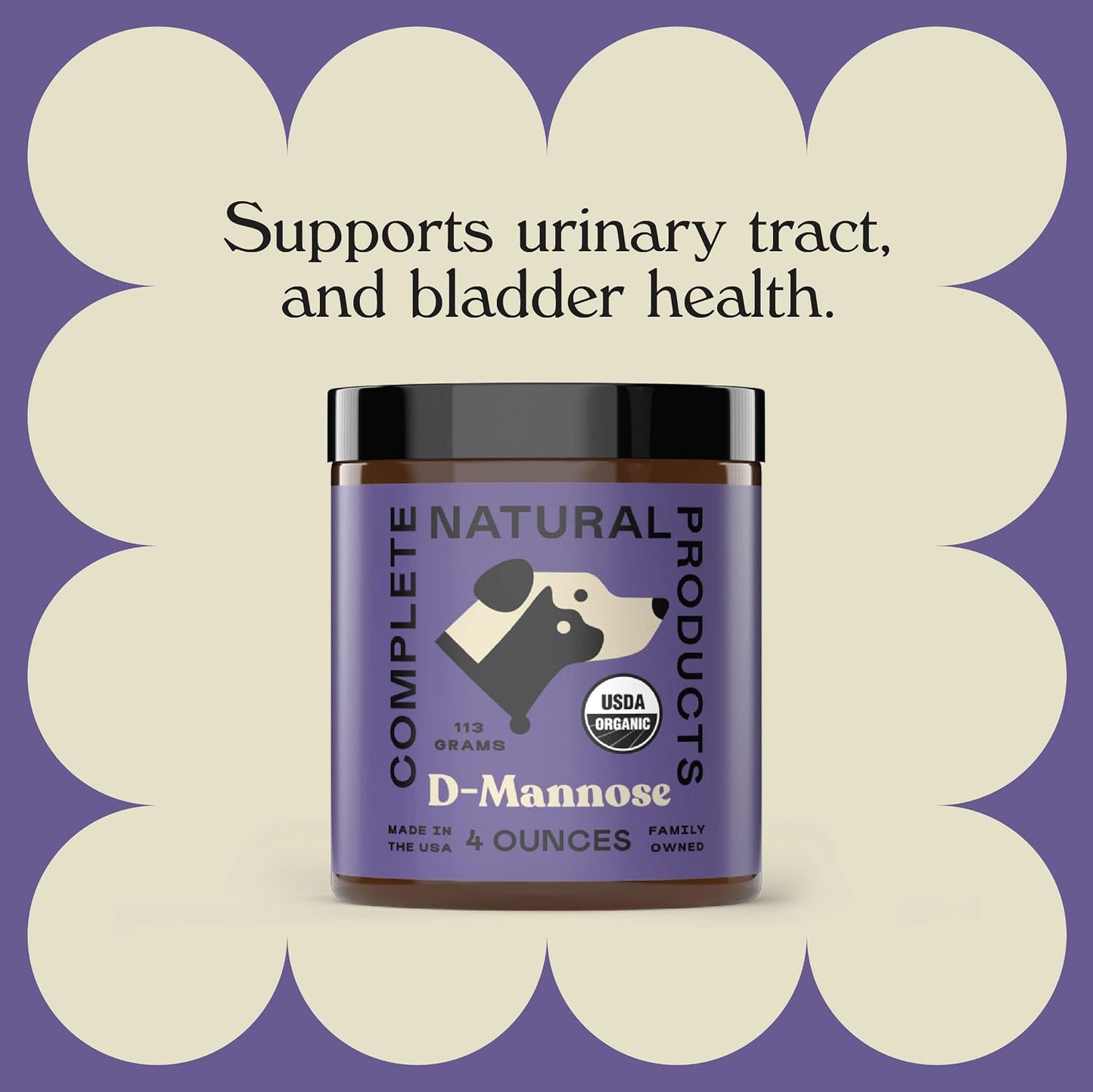 CNP Organic D'Mannose Powder for Pets 113g - Pure D-Mannose Urinary Support for Dogs and Cats - görsel 5