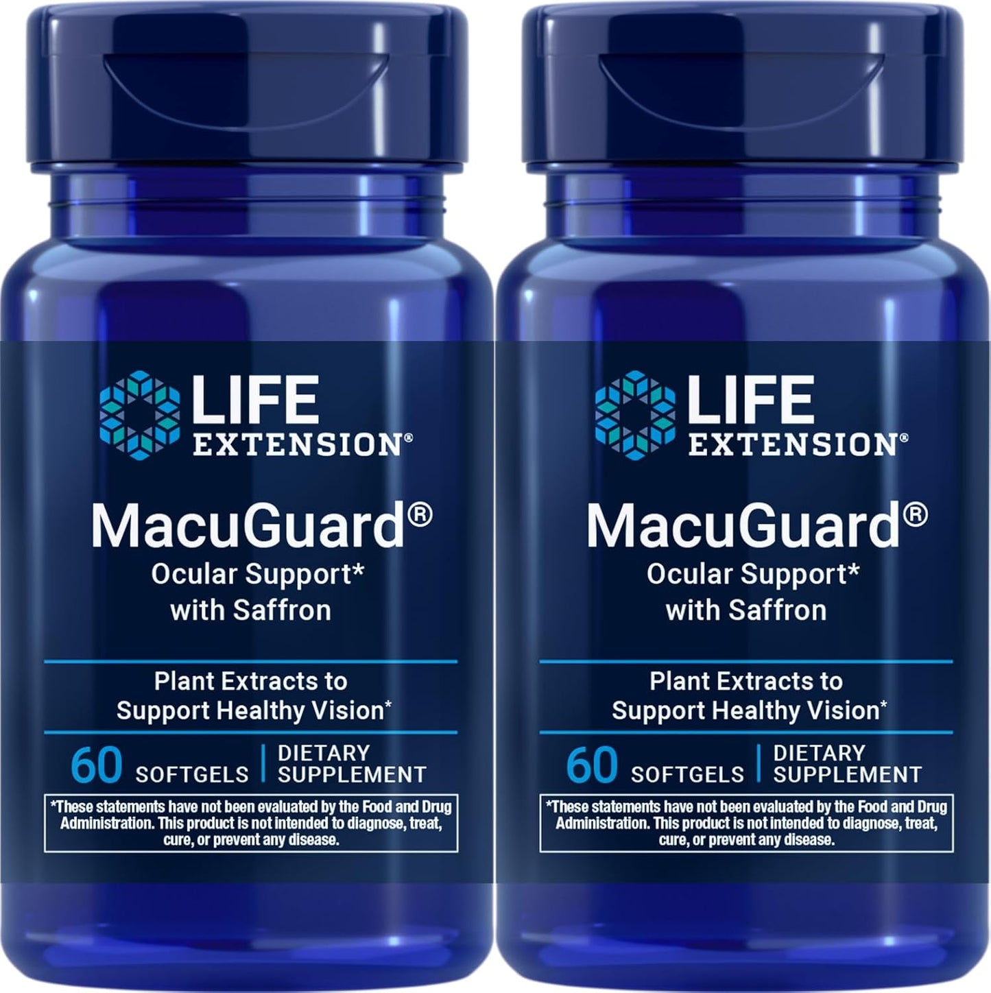 Life Extension MacuGuard Ocular Support with Saffron - 60 Softgels (2-Pack) - görsel 1
