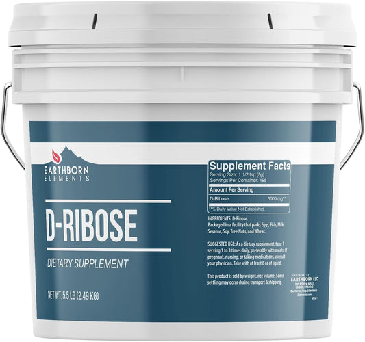 Earthborn Elements D-Ribose 3.78 Litre (1 Gallon), Pure & Undiluted, Dietary Supplement – Image 1
