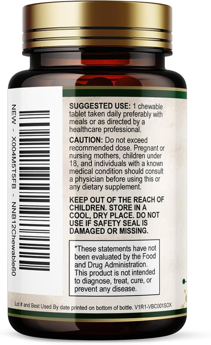 Vitamin B12 1000 mcg Methylcobalamin – Chewable & Fast Dissolve: Convenient tablet that dissolves quickly, ideal – Image 8