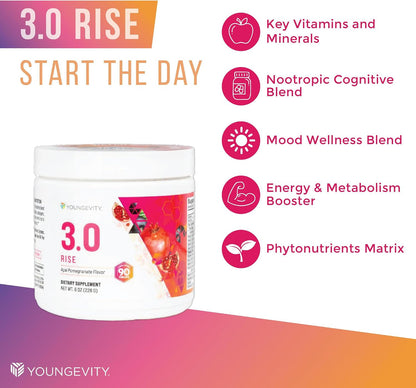 Youngevity Beyond Tangy Tangerine 3.0 Rise & – Immune Health: Provides antioxidant support from fruit extracts and – Image 3