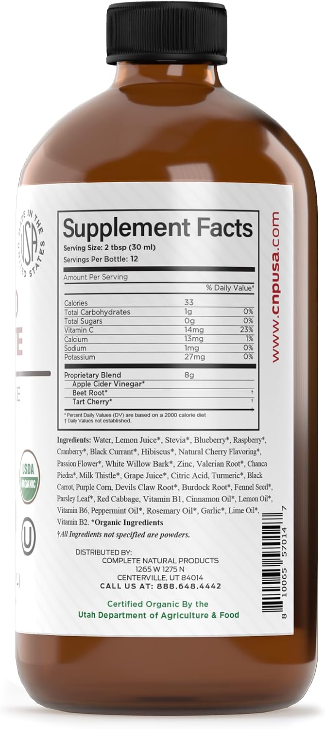 Complete Natural Uric Acid Complete – Liquid Supplement for Uric Acid Cleanse, Kidney Health & Blood Circulation - görsel 2