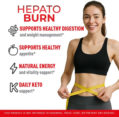 (2 Pack) Hepato Burn Capsules - HepatoBurn Pills Supplement Support, Hepatoburn Advanced Formula - All Natural Vitamin Energy and Wellbeing, Hepato Burn Premium Formula, 120 Capsules for 2 Months