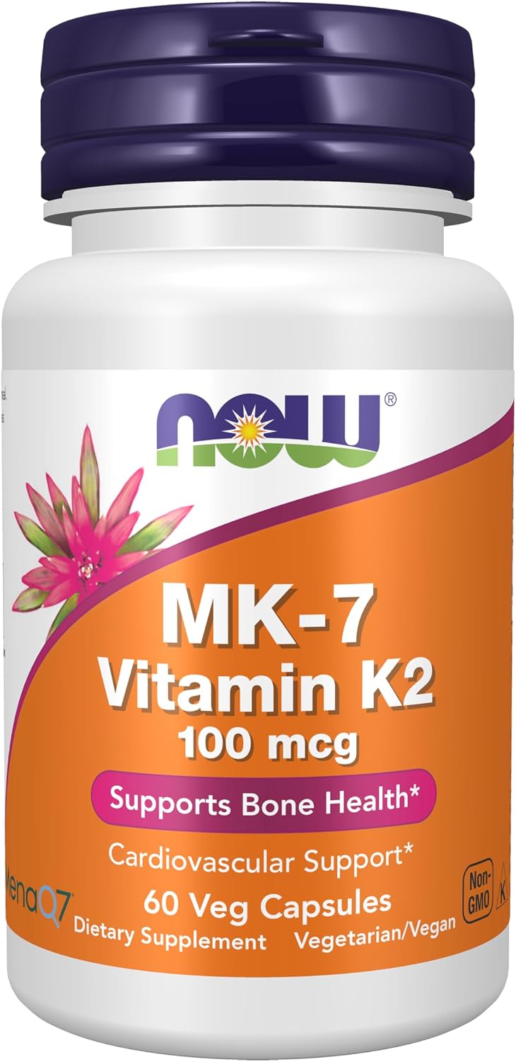 NOW Foods MK-7 Vitamin K-2 100 mcg, 120 Veg Capsules - görsel 9