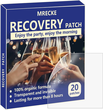 Party Recovery Patches – 20 Pack, Natural – Supports Hydration: The natural ingredients help maintain fluid – Image 1