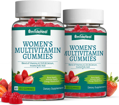 SmildeHeal Women's's Multivitamin Gummies, – Vitamin A, C, and E – These antioxidants may help fight free radicals – Image 1