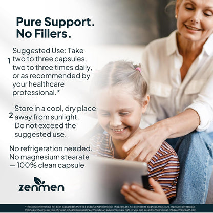 Zenmen Daily Tick Guard Immune Support Supplement - Improved Formula - 180 Vegan Capsules