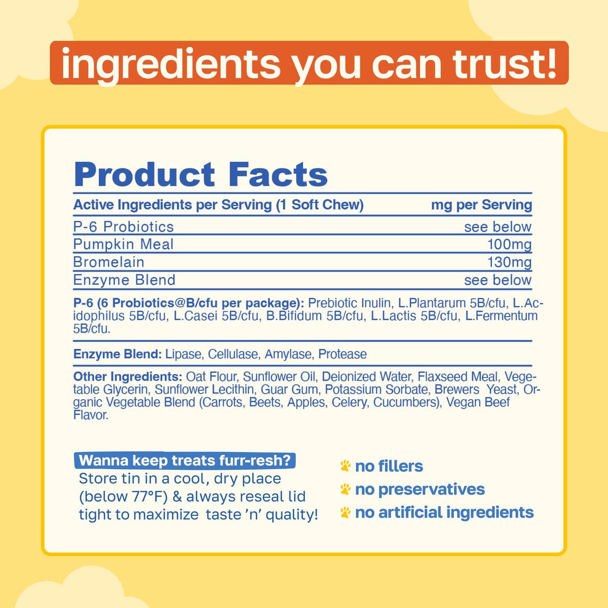 Happy Paws No Poo Chews for Dogs – Coprophagia Deterrent with Probiotics, Pumpkin & Enzymes – Beef Flavour, 200 Count – Image 8