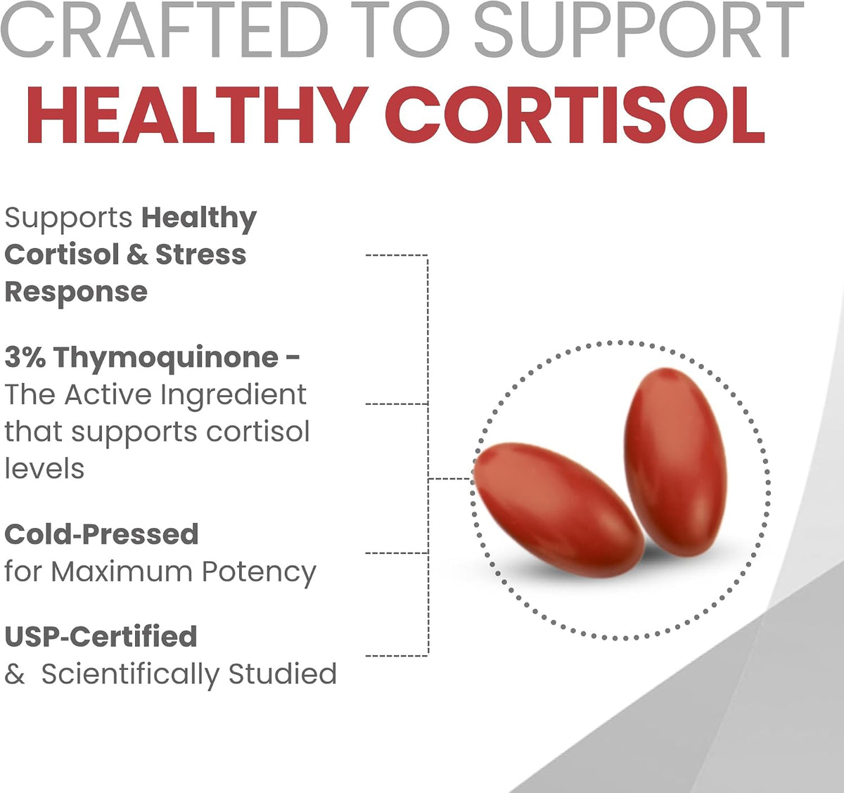ThymoQuin Cortisol Manager – Black Seed Oil – Metabolic support: Contributes to healthy metabolism and energy – Image 3