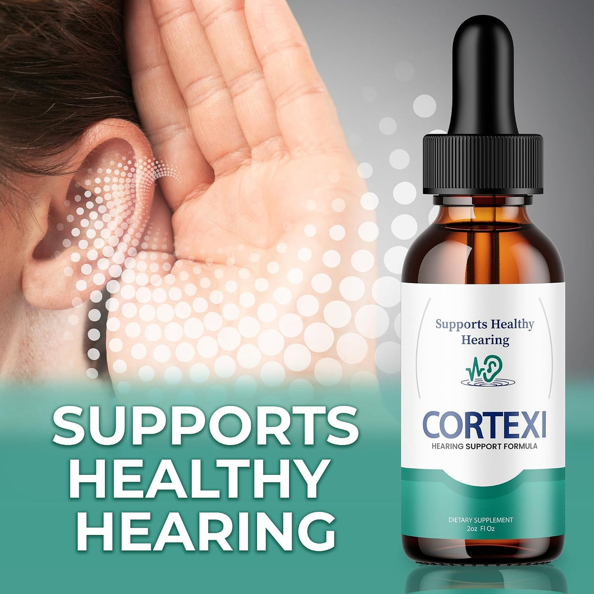 Cortexi Hearing Support Drops - Official Formula with Herbs and Chromium (118 mL) – Image 2