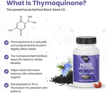 ThymoQuin MOOD Mood Support Supplement with – Anyone wanting to add traditional black seed oil to their wellbeing – Image 7