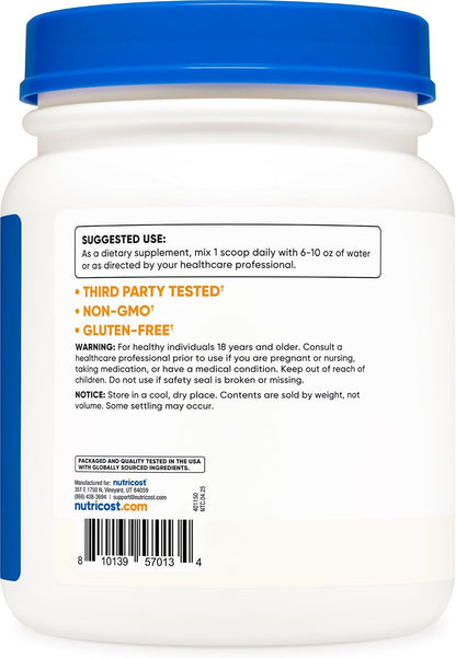 Nutricost L-Tyrosine Powder 500g - Pure L-Tyrosine, 1000mg Per Serving