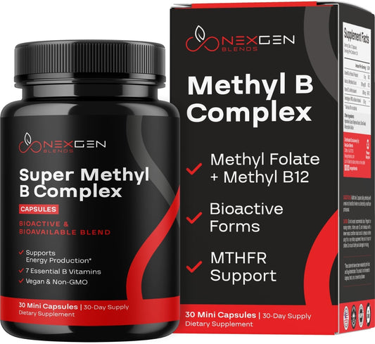 Methylated B Complex Vitamin Supplement – – B1 (Thiamine) as Benfotiamine: A fat-soluble version that the body – Image 1