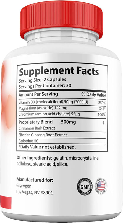 Glycogen Capsules Blood Balance, Premium All – Proudly Made in USA: Manufactured in the United States for quality – Image 4