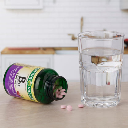 Spring Valley Vitamin B12 2500 mcg – Delicious cherry flavour for easy consumption – Image 4