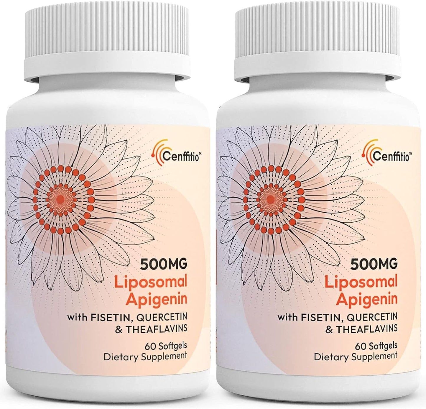 Cenffitio Liposomal Apigenin 500mg - with Fisetin, Quercetin & Theaflavins - 60 Softgels - görsel 10