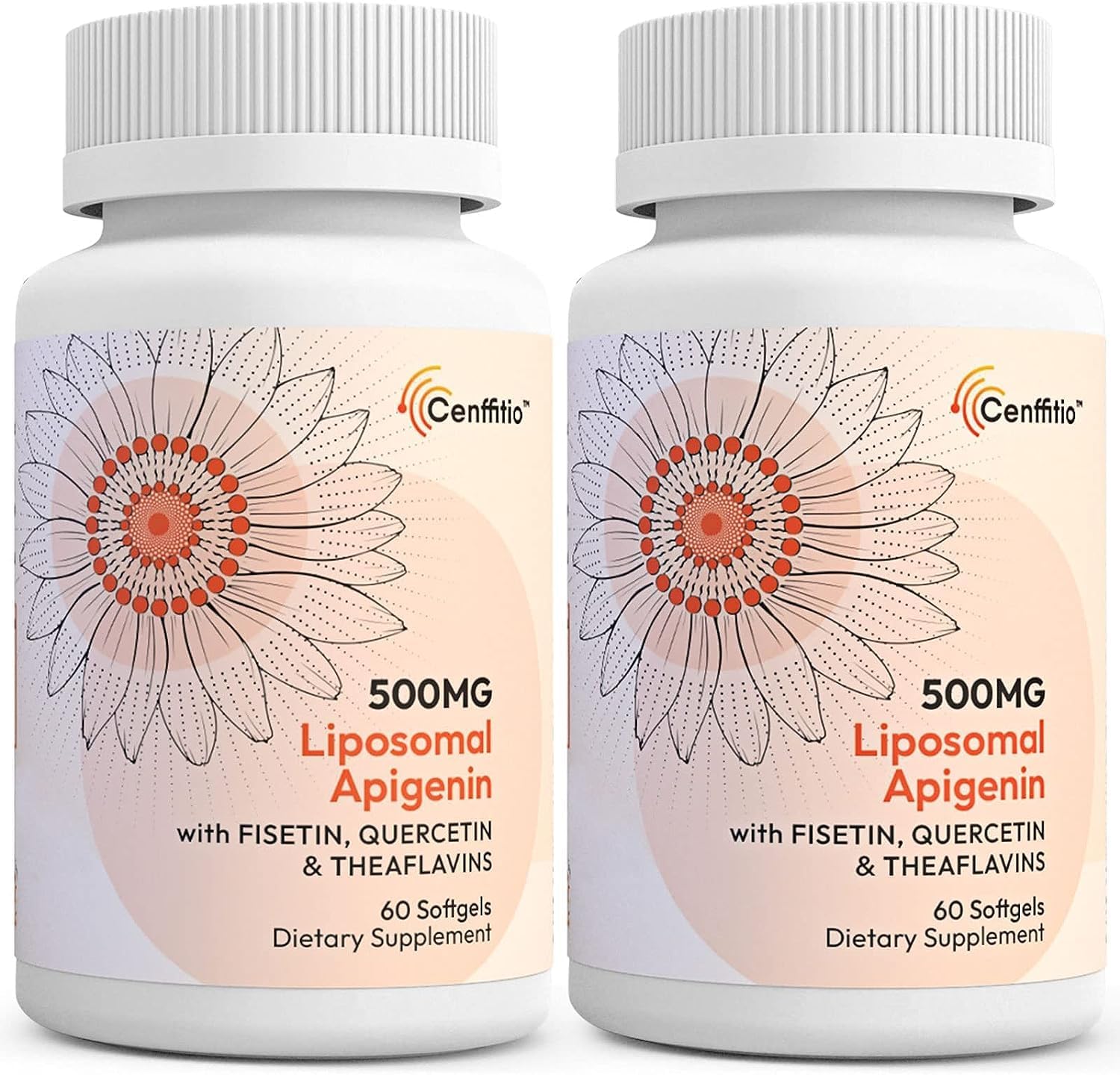 Cenffitio Liposomal Apigenin 500mg - with Fisetin, Quercetin & Theaflavins - 60 Softgels - görsel 10