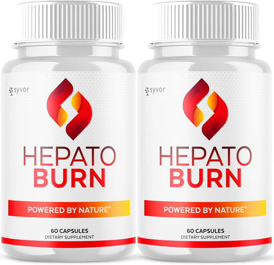 Hepato Burn Capsules (2 Pack) – All-Natural – Fitness lovers seeking an energy-supporting supplement to enhance – Image 1
