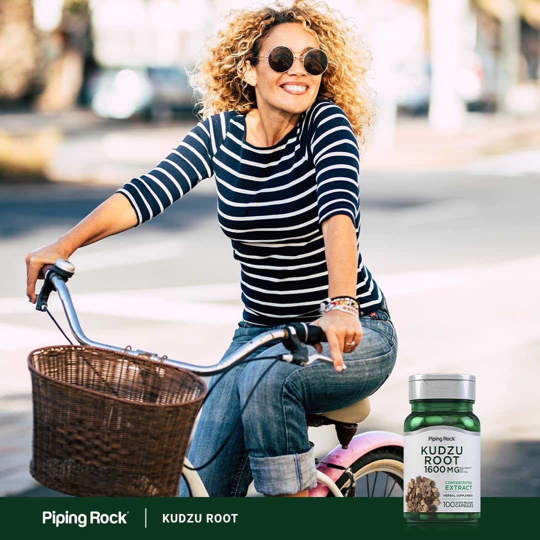 Piping Rock Kudzu Root Capsules | 100 Count | Extract Capsules | Non-GM, Gluten free Supplement - görsel 6