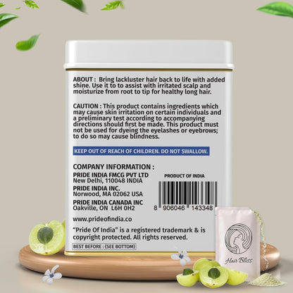 Pride Of India - Indian Amla (Amalaki) Gooseberry Berry Herbal Hair & Skin Care Powder, 8 oz