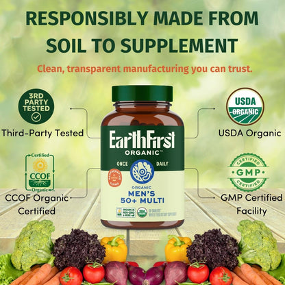 Once-daily Multivitamin for Men 50+, 19 Vitamins from Herbs & Superfoods, Supports Prostate Health, Energy Levels, and – Image 6