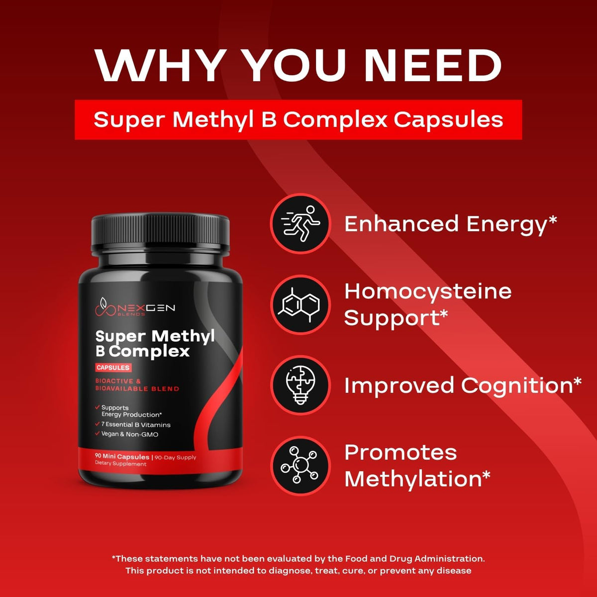 Methylated B Complex Vitamin Supplement – – Pyridoxal-5-Phosphate (P5P): The active version of B6, essential for – Image 3