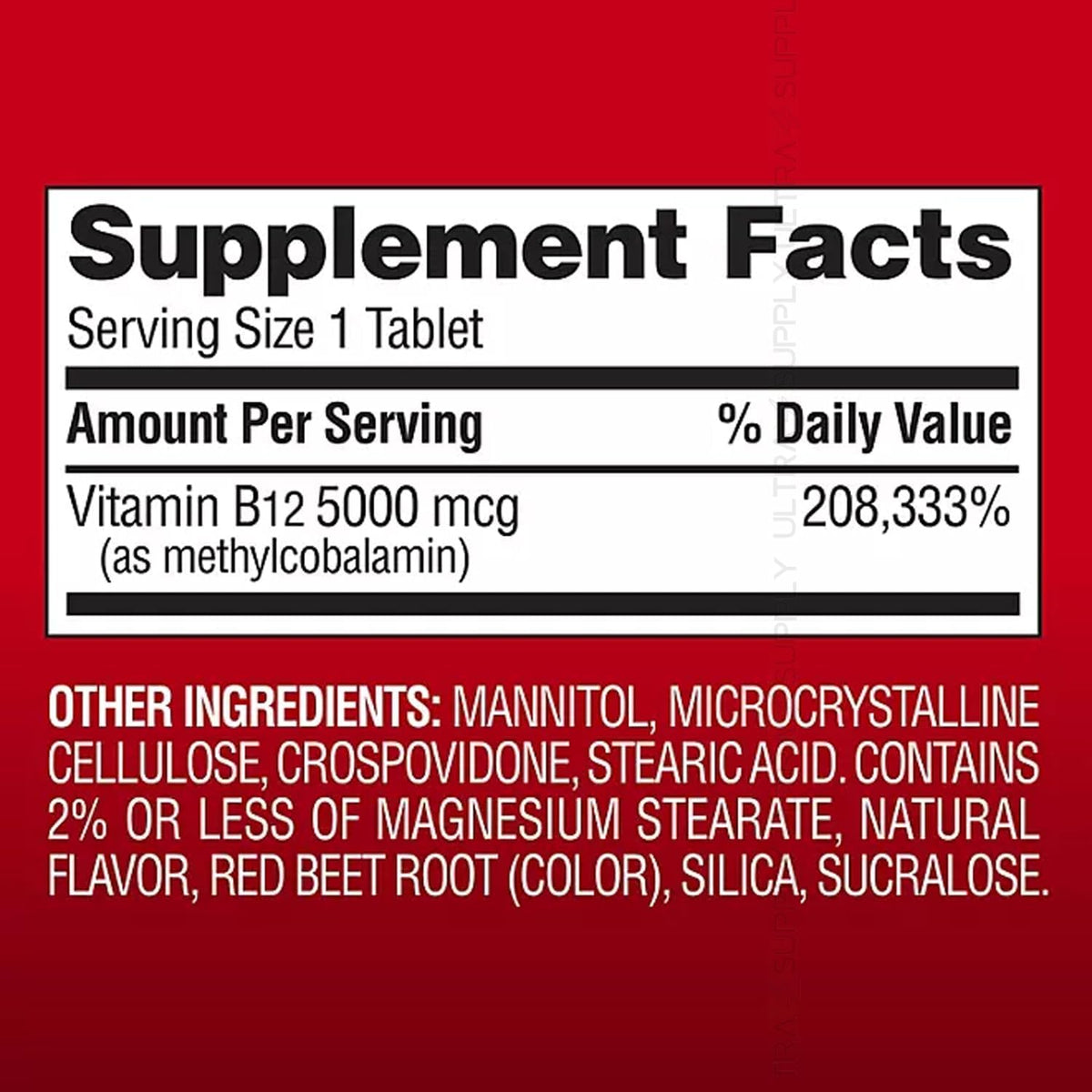 Members Mark Vitamin B12 (300 Tablets) Quick – Quick dissolve sublingual formula for fast absorption – Image 2