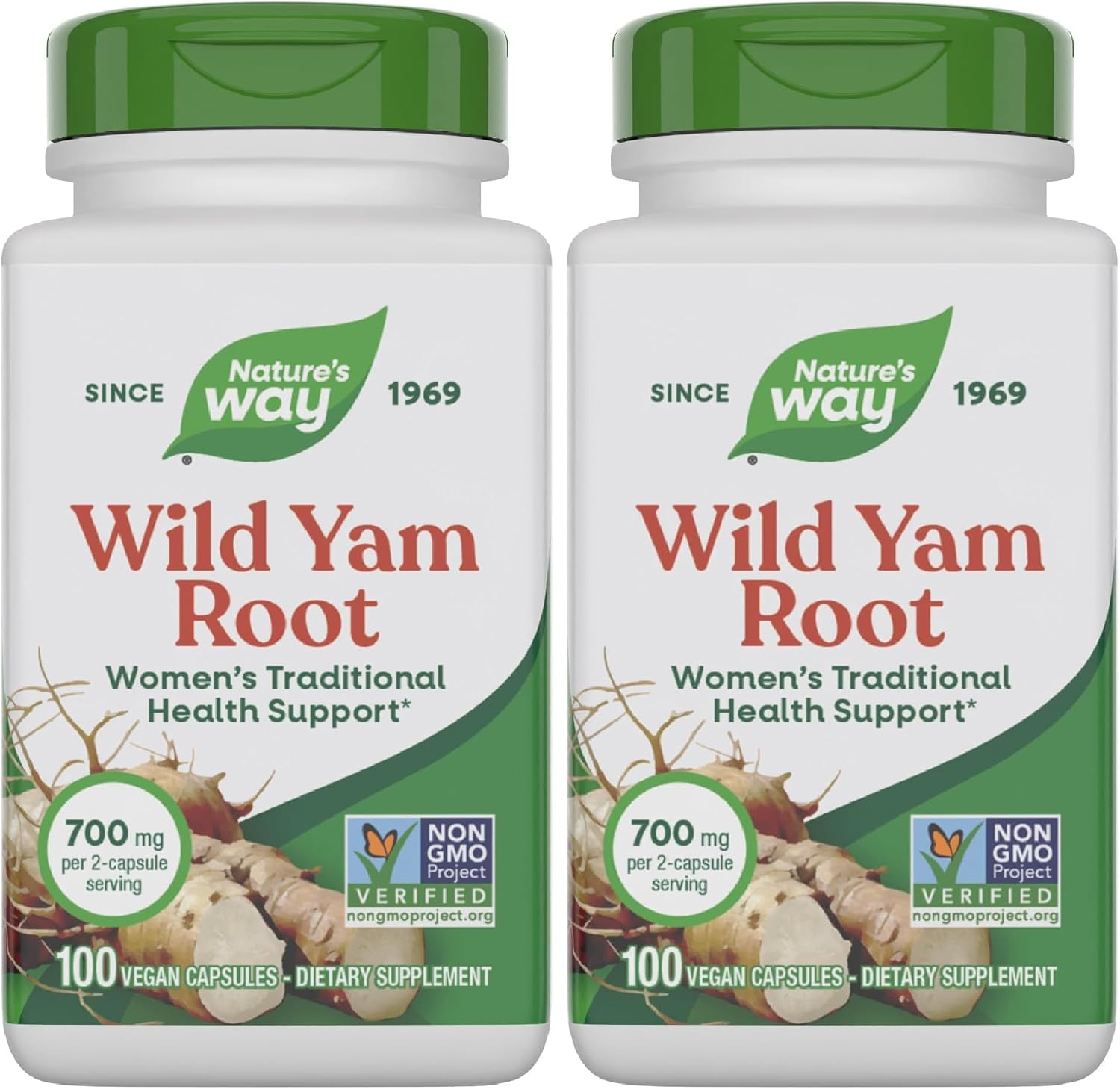 Nature's Way Wild Yam Root Capsules, Women's Traditional Support, 700 mg, 180 Vegan Capsules - görsel 7