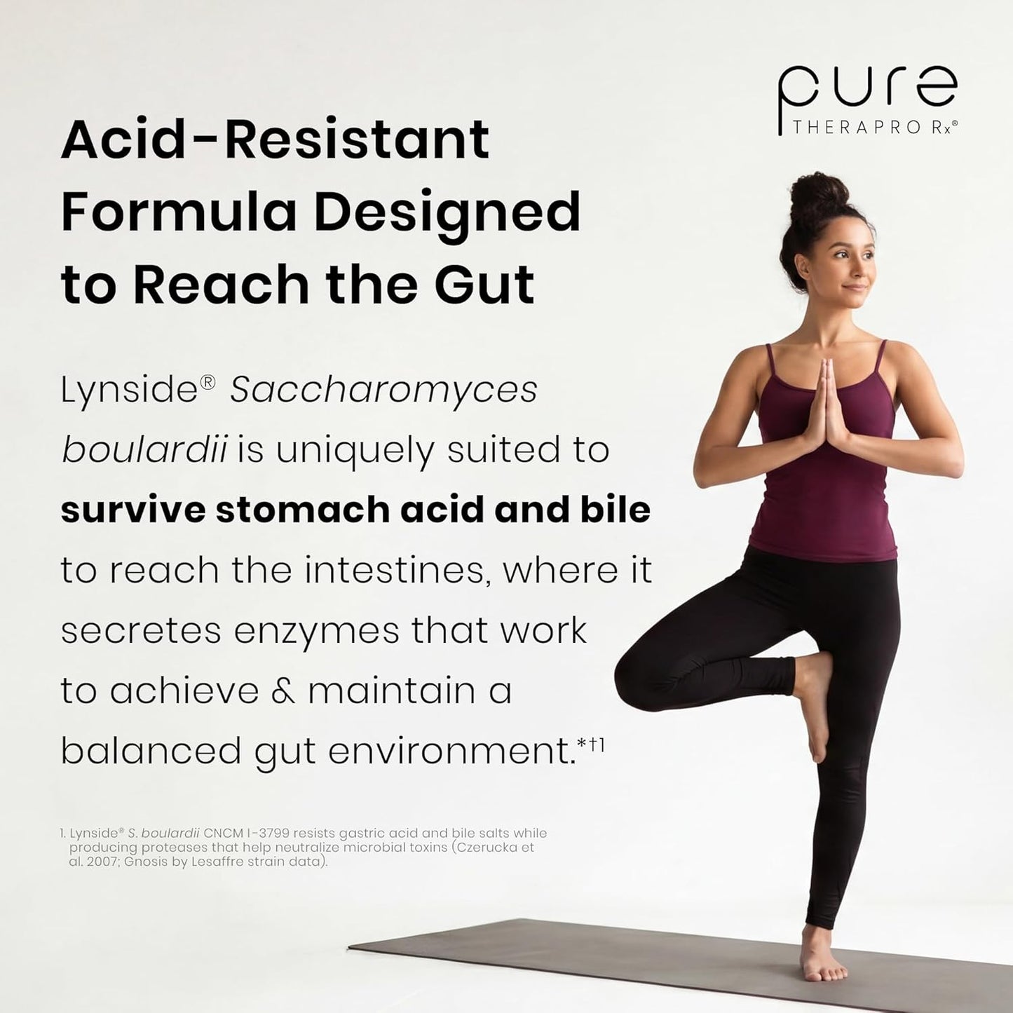 Pure Therapro Rx Saccharomyces Boulardii Probiotics 10 Billion CFU - Made in USA | No Fillers, Patented Strain: Lynside CNCM I-3799 Probiotics for Men and Women 60 Capsules - görsel 7