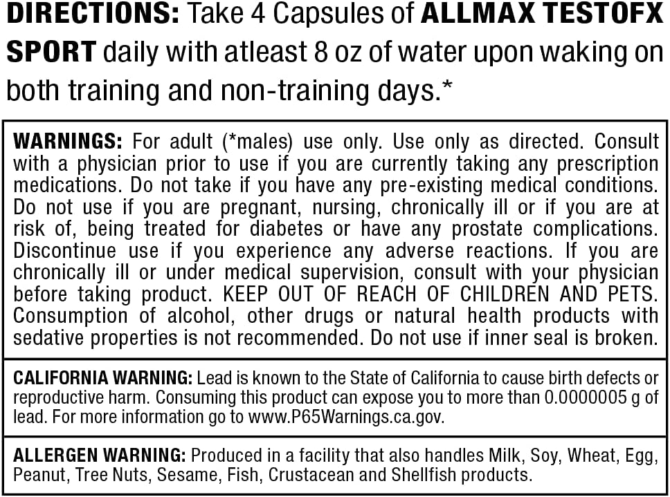 ALLMAX TESTOFX Sport - Testosterone Support – Promotes muscle strength and performance – Adequate testosterone is – Image 5