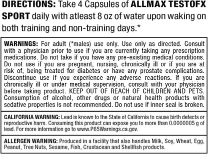 ALLMAX TESTOFX Sport - Testosterone Support – Promotes muscle strength and performance – Adequate testosterone is – Image 5