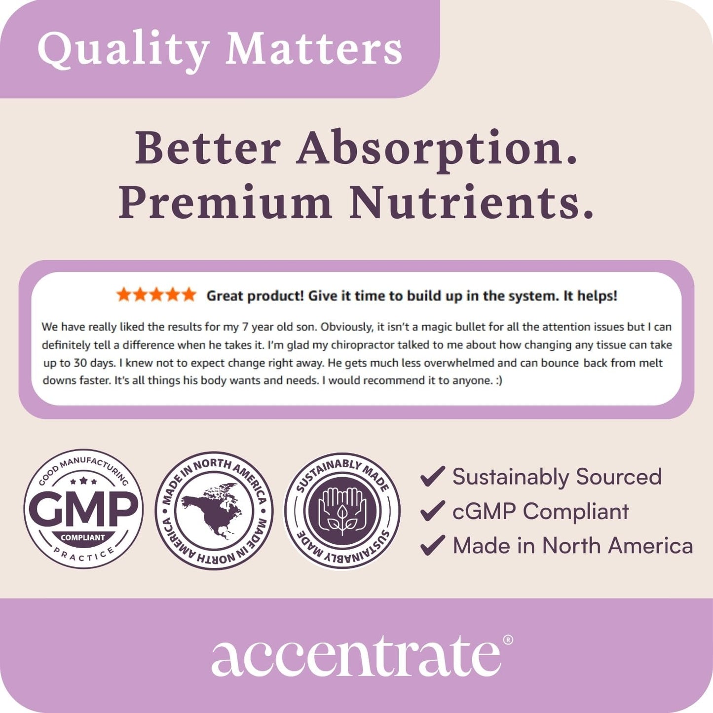 Accentrate Brain Supplement for Natural Focussed and Attention – Active B Vitamin and Omega-3 Combo - görsel 7