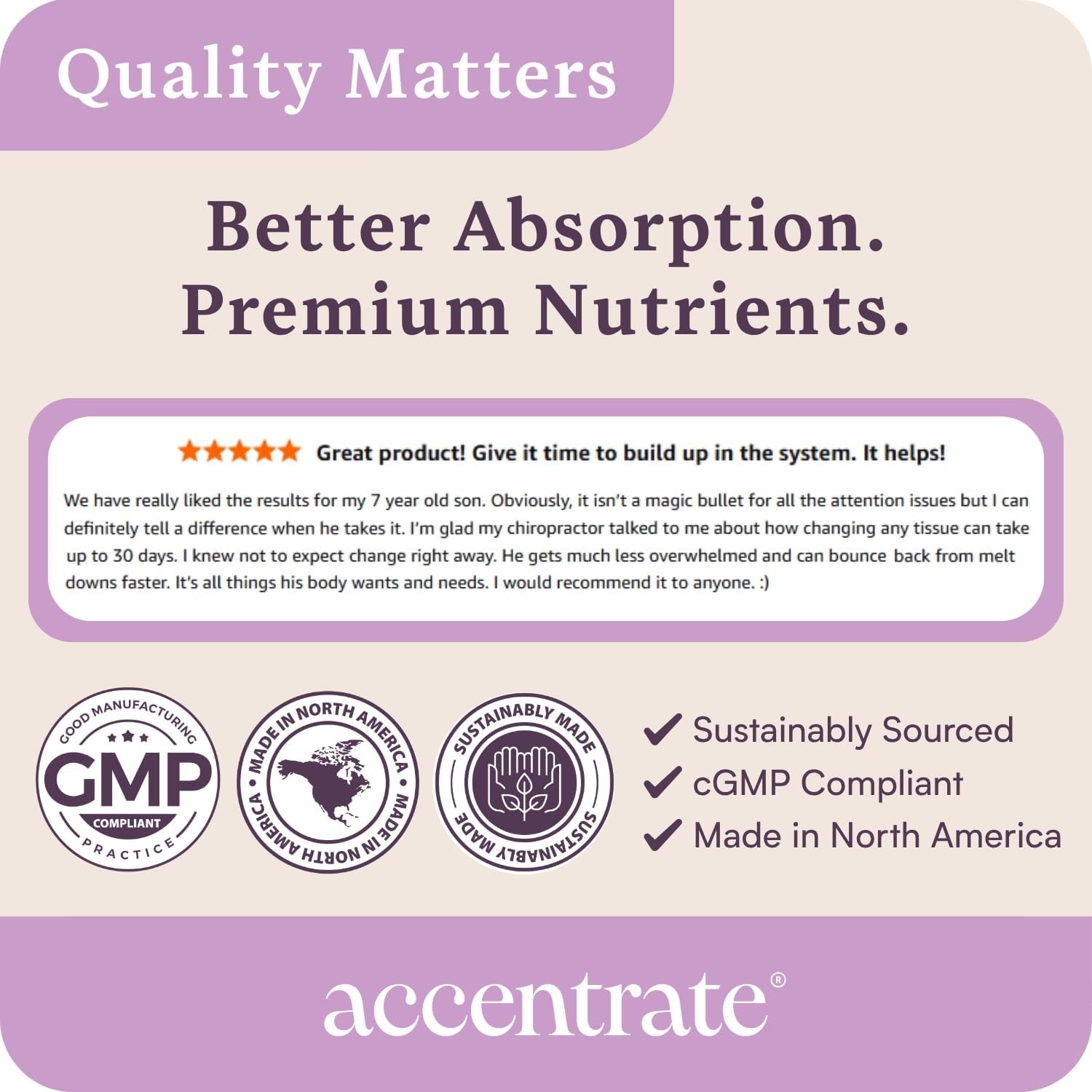 Accentrate Brain Supplement for Natural Focussed and Attention – Active B Vitamin and Omega-3 Combo - görsel 7
