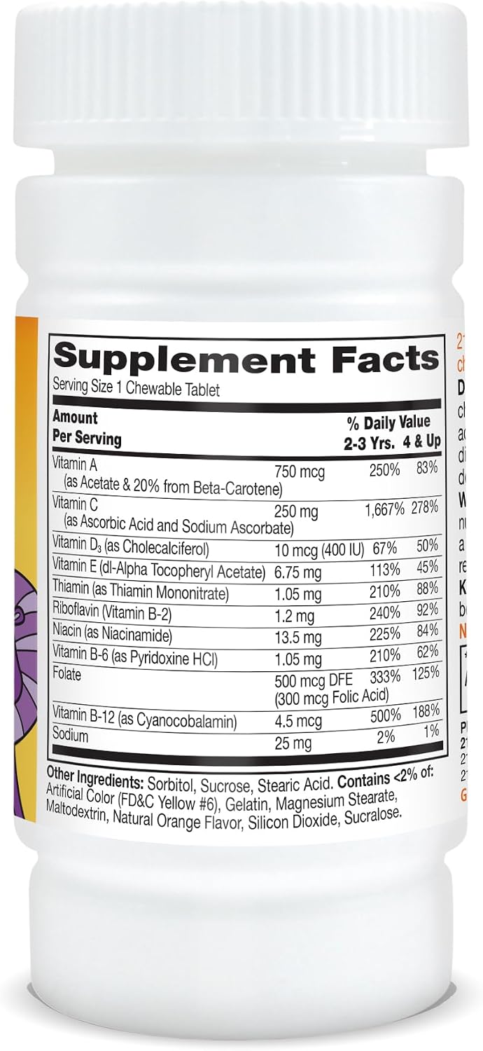 21st Century Zoo Friends with Extra C Chewable Tablets, 60 Count - görsel 7