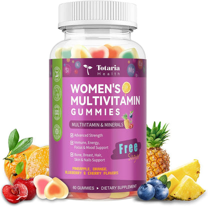 Totaria Sugar-free Women's's Multivitamin – Energy Support: The B-complex and iron may help reduce fatigue by – Image 1