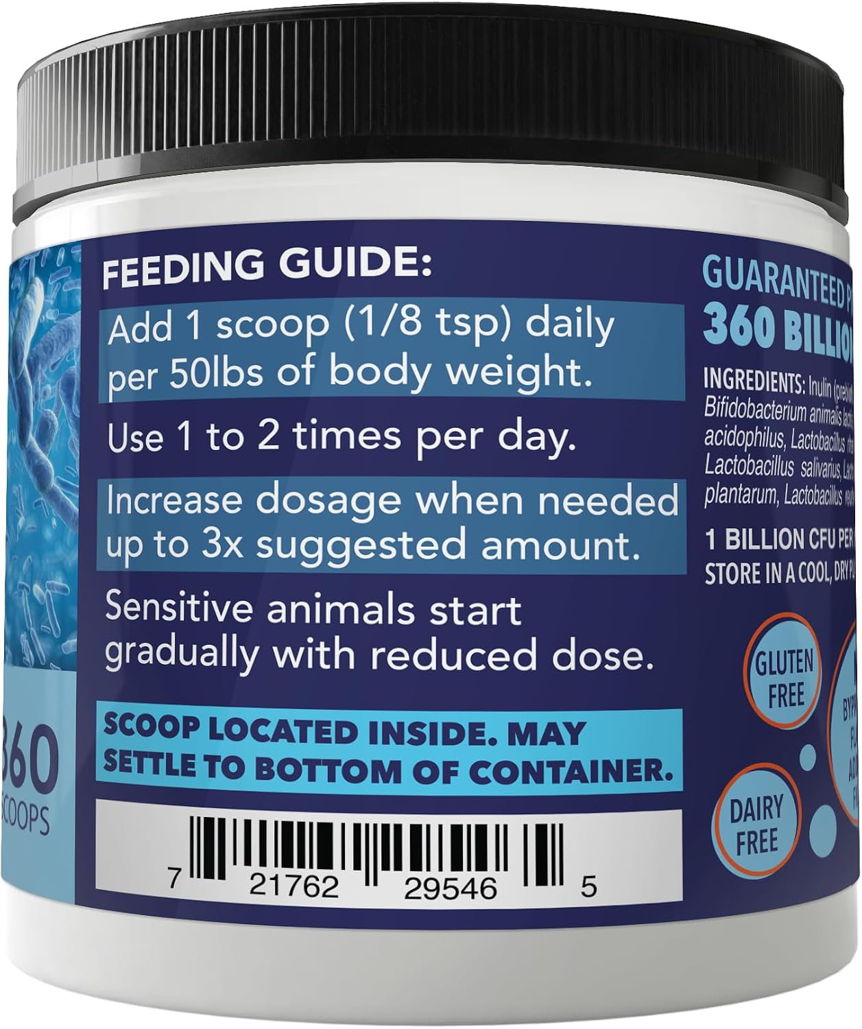NUSENTIA Probiotic Miracle for Dogs (360 Scoops) - görsel 6