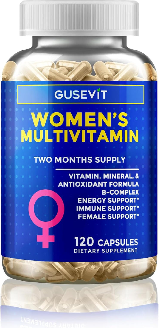 Gusevit 37-in-1 Women's's Multivitamin for – Vitamin C & Zinc – Known for immune function and skin health, these – Image 1