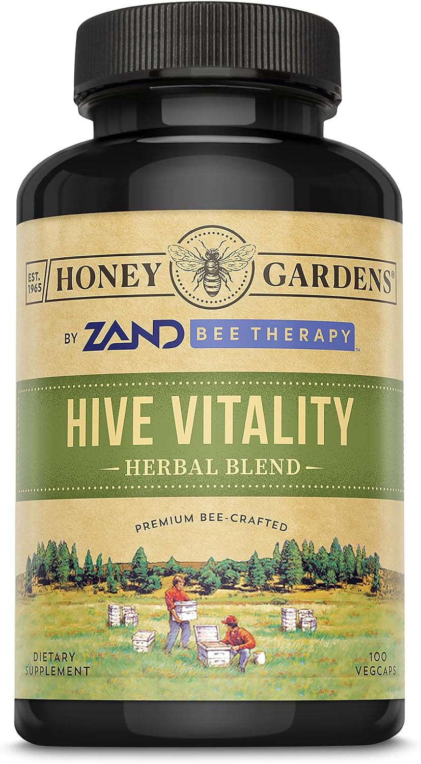 ZAND Bee Therapy Hive Vitality – Herbal Blend with Bee Pollen & Royal Jelly, 100 Capsules - görsel 1