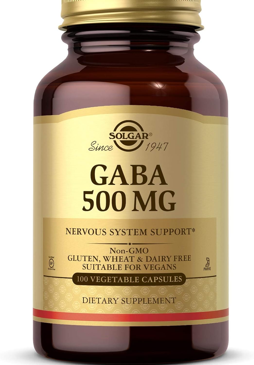 Solgar GABA 500 mg Vegetable Capsules – 100 Count - görsel 1