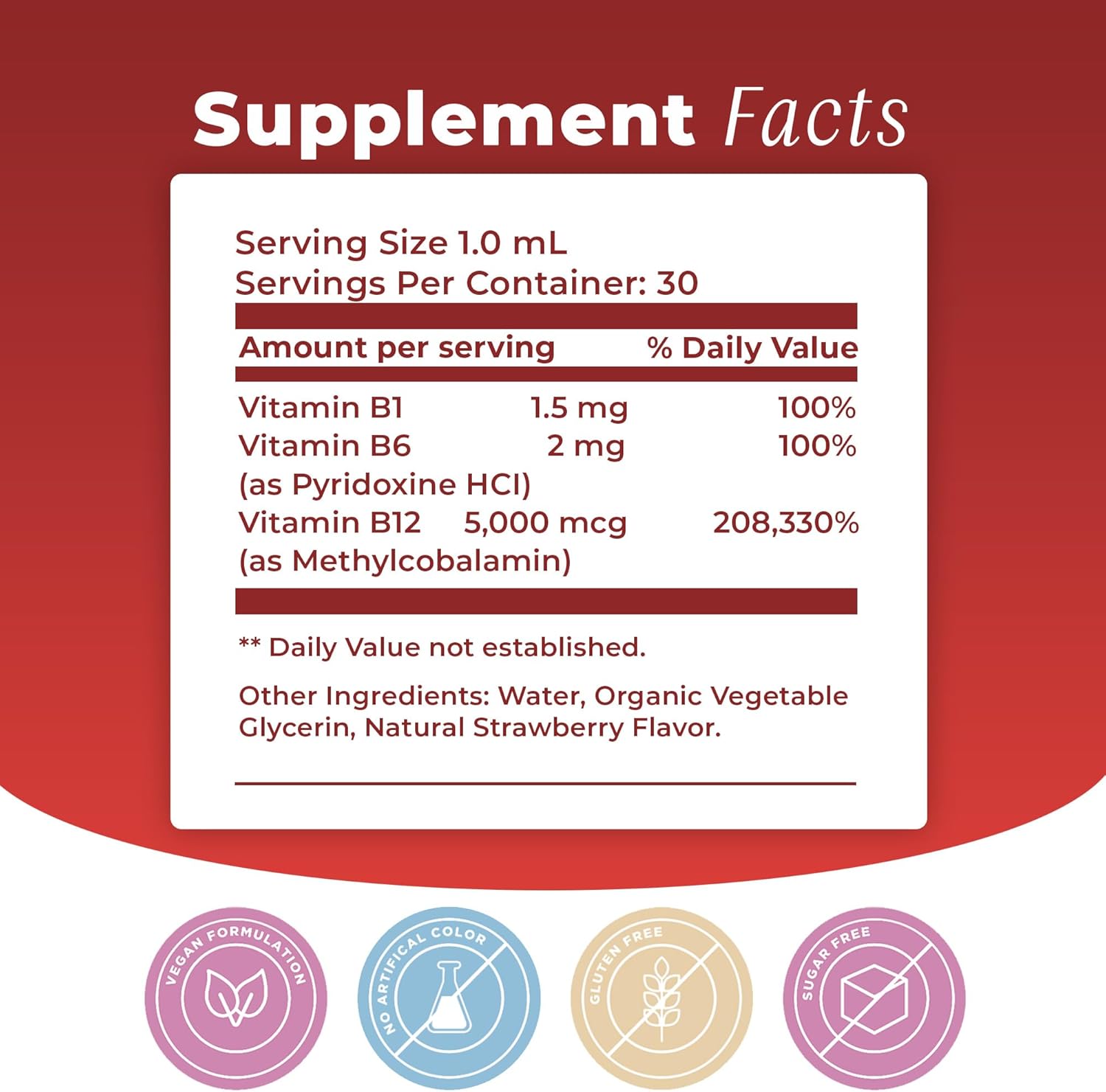 Vitamin B12 Sublingual Liquid Drops (5000 mcg) with B1 & B6 - Fast Absorption Formula - görsel 5