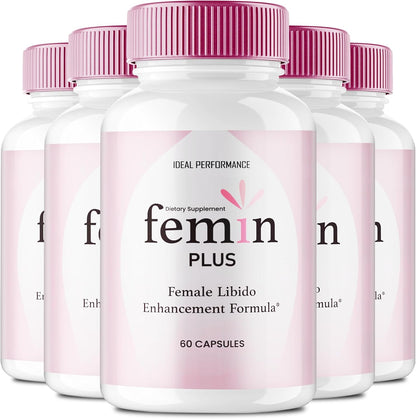 Femin Plus Capsules - Maximum Strength All-Natural Women's's Supplement (5 Pack) – Image 1