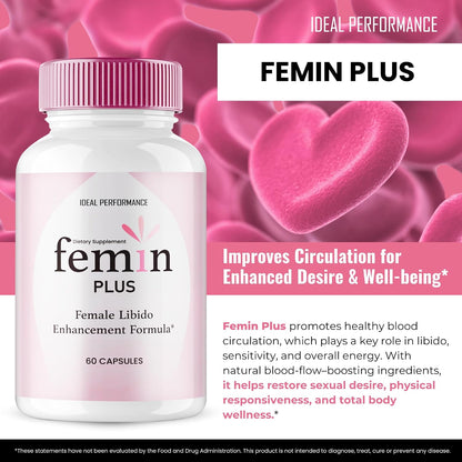 Femin Plus Capsules - Maximum Strength All-Natural Women's's Supplement (5 Pack) – Image 4