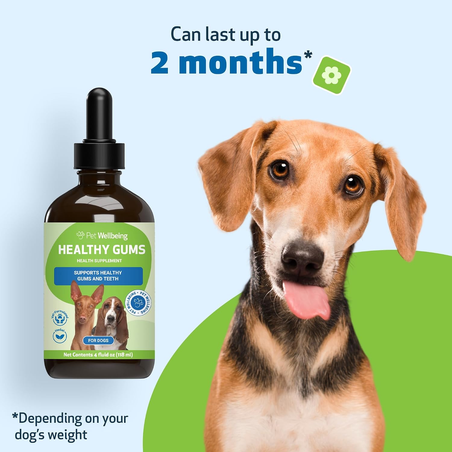 Pet Wellbeing Healthy Gums for Dogs - Topical Herbal Drops for Oral Care, 4 oz (118 mL) - görsel 8