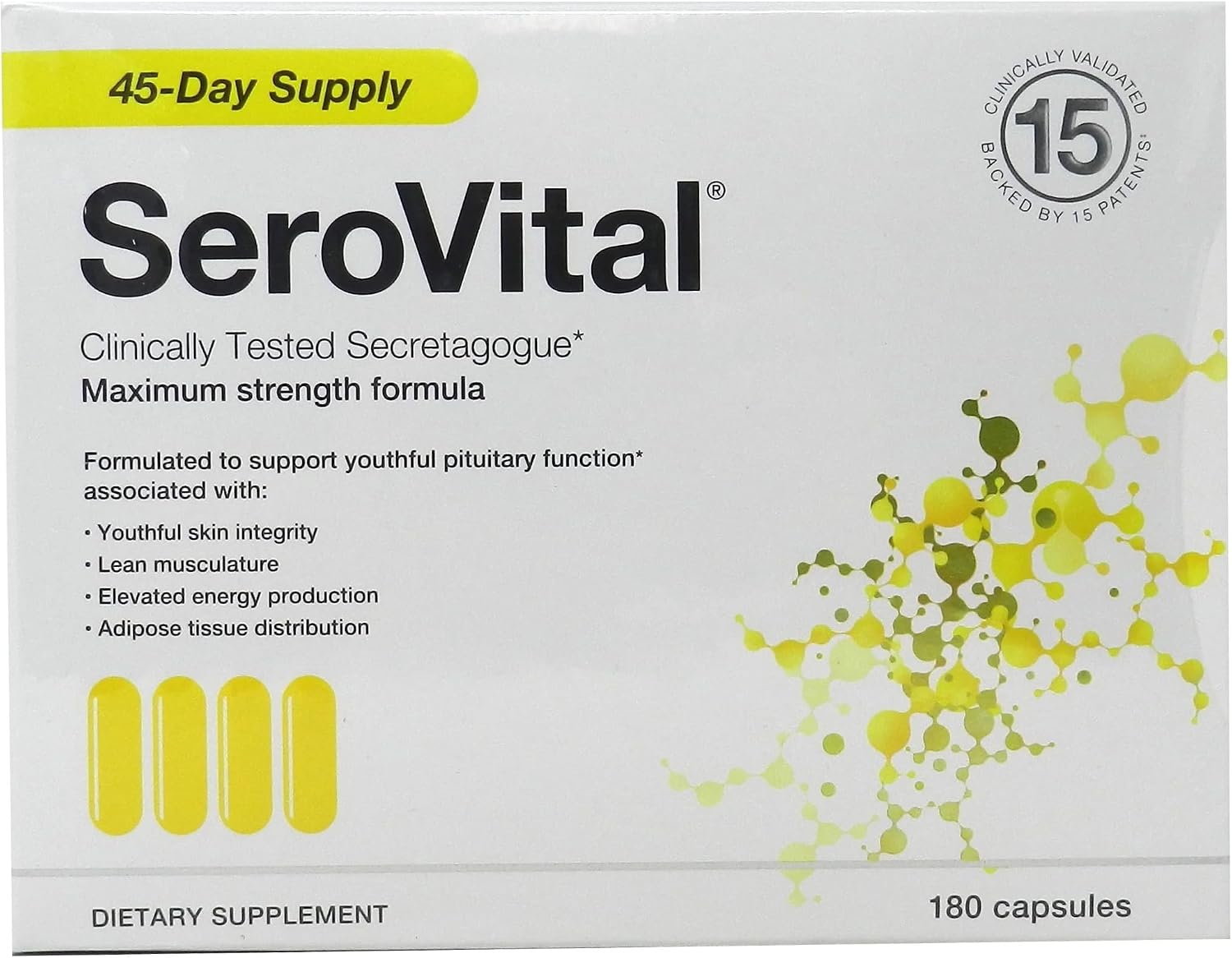 Serovital Renewal Complex – Clinically Tested HGH Support – 180 Capsules - görsel 1