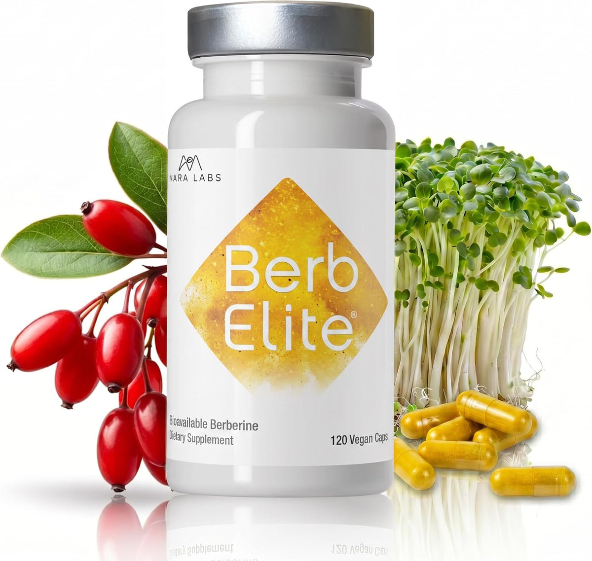 Mara Labs BerbElite | 350mg Berberine HCL & Broccoli Seed Complex for Enhanced Bioavailability | 30 Vegan Capsules – Image 10