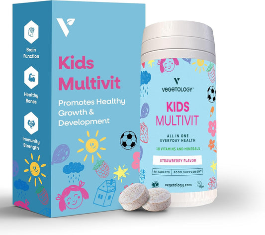 VEGETOLOGY Kids MultiVitamin Supplement – – Vitamin C – known for its role in immune health, it also supports – Image 1