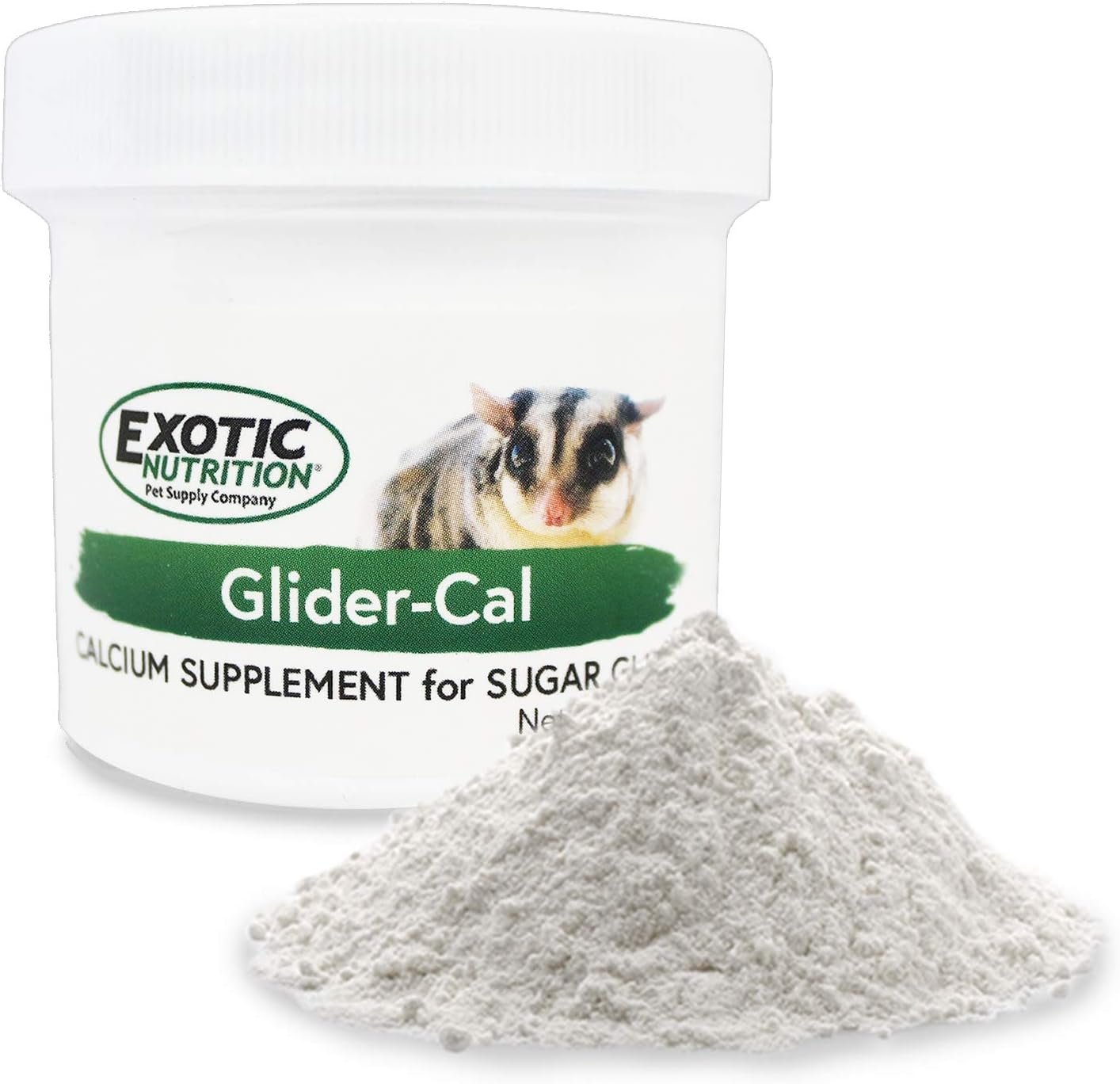 Exotic Nutrition Glider-Cal (100 g) - Calcium Supplement for Sugar Gliders - Supports Healthy Hind Leg Function - görsel 1